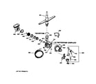 GE PSD2220Z01BB motor-pump mechanism diagram