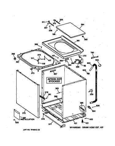 Cabinet, cover & front panel