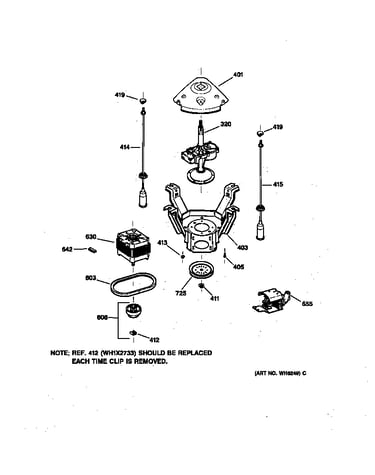 Suspension, pump & drive components