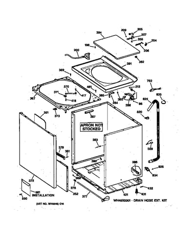 Cabinet, cover & front panel