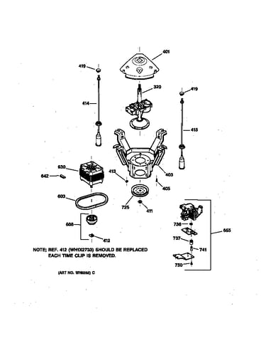 Suspension, pump & drive components