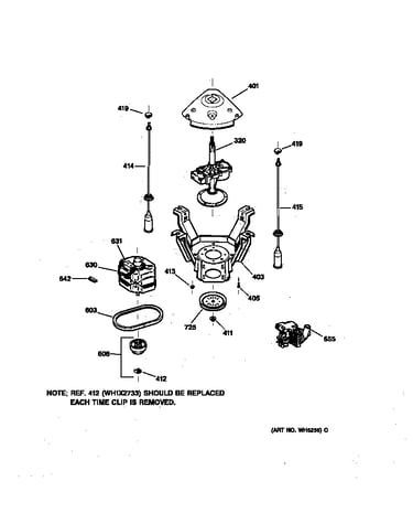 Suspension, pump & drive components