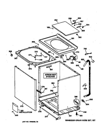 Cabinet, cover & front panel