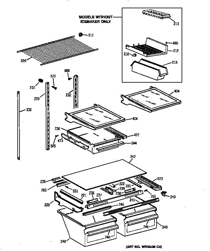 Shelf parts