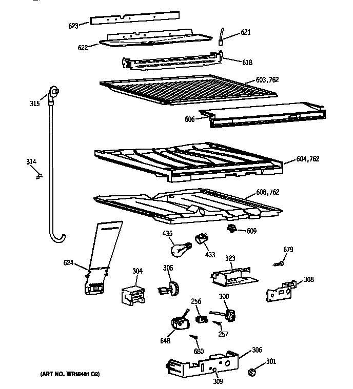 Compartment separator parts