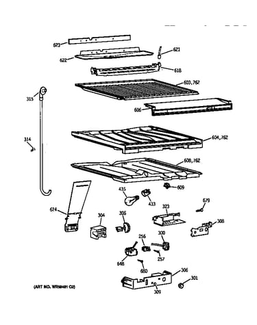 Compartment separator parts