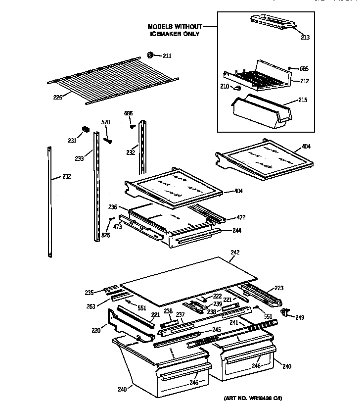 Shelf parts
