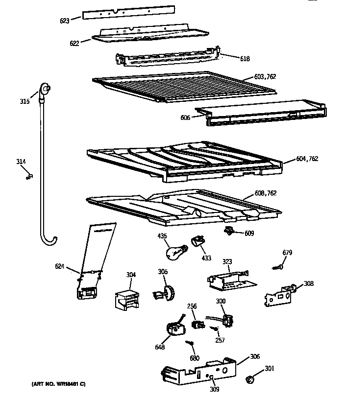 Compartment separator parts