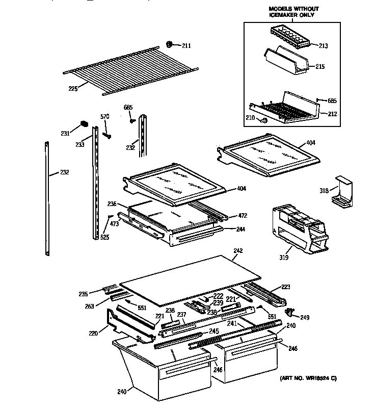 Shelf parts