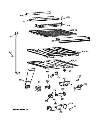 Compartment separator parts
