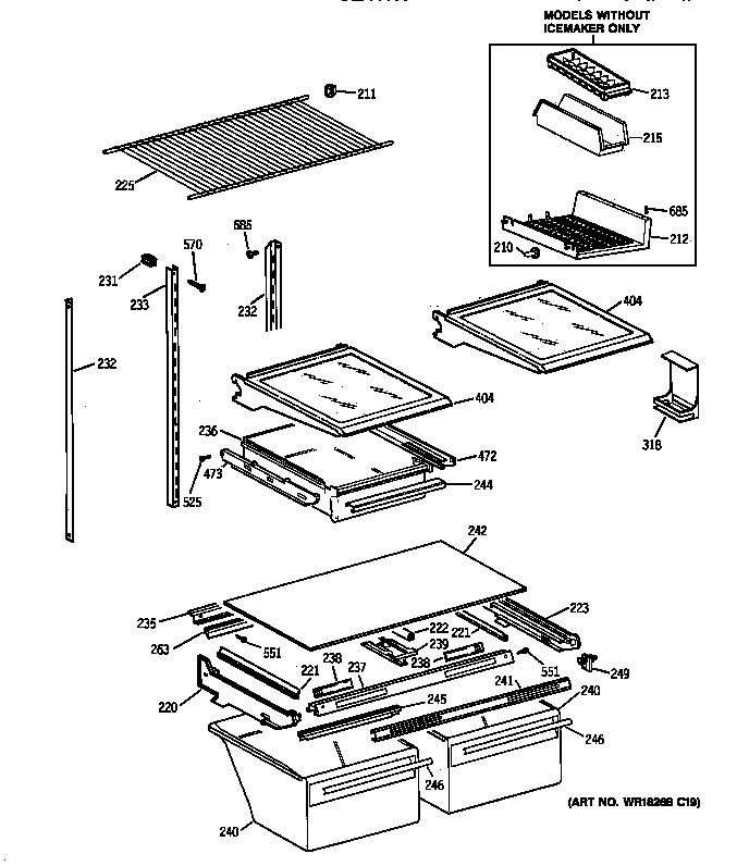 Shelf parts