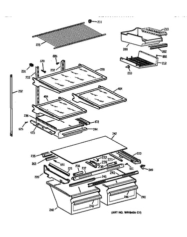 Shelf parts