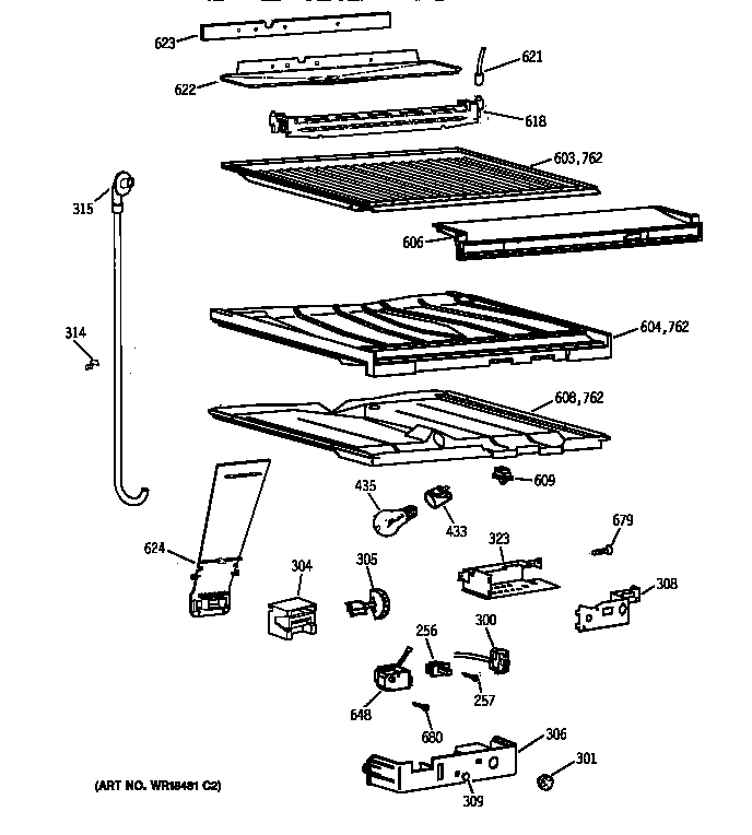 Compartment separator parts