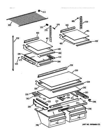 Shelf parts