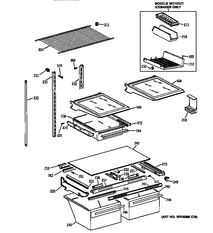Shelf parts