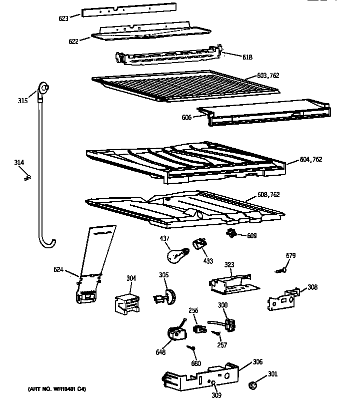 Compartment separator parts