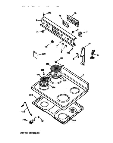 Control panel & cooktop