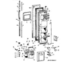 GE TFX22PPBAWW freezer door diagram