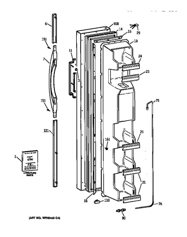 Freezer door