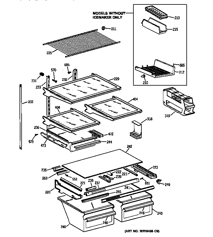 Shelf parts