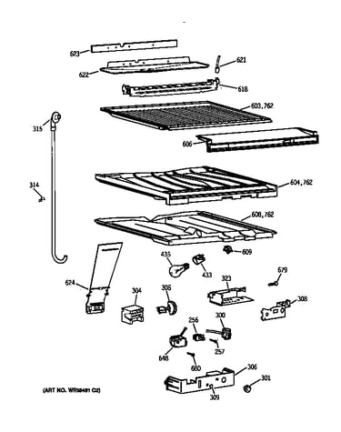 Compartment separator parts