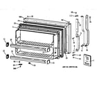 Hotpoint CTX18DABBRWW freezer door diagram