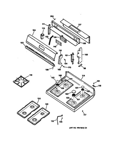Control panel & cooktop