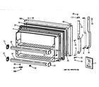 Hotpoint CTX21DABBRAA freezer door diagram