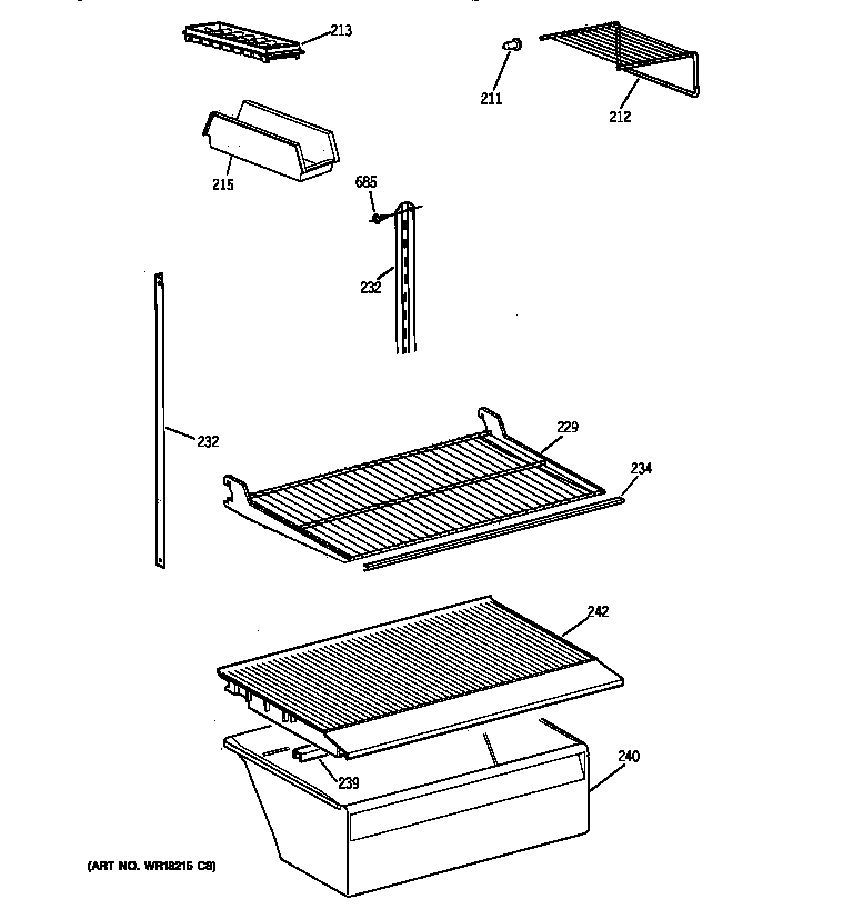 Shelf parts