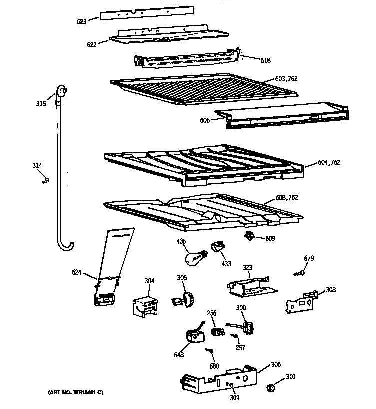 Compartment separator parts