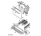 Hotpoint RGB508PPA1WH door & drawer parts diagram