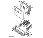 Hotpoint RGB501PPA1WH door & drawer parts diagram
