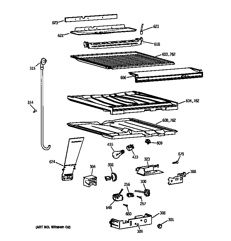 Compartment separator parts
