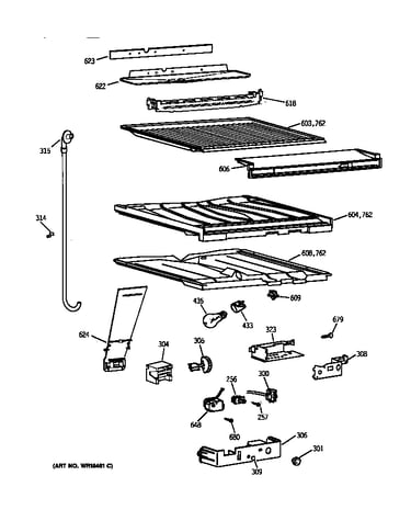 Compartment separator parts