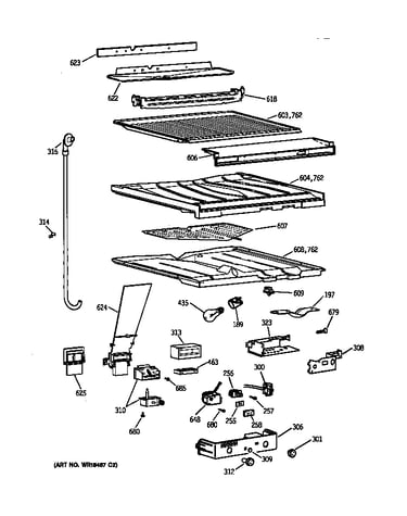Compartment separator parts
