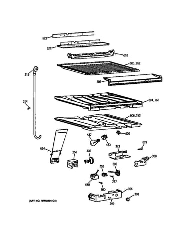 Compartment separator parts