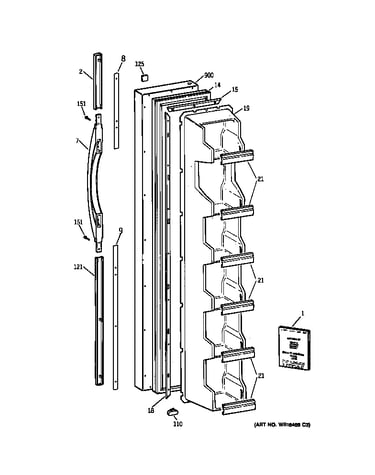 Freezer door