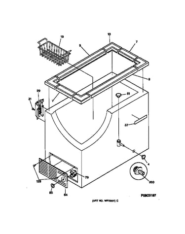 Cabinet, controls & shelves
