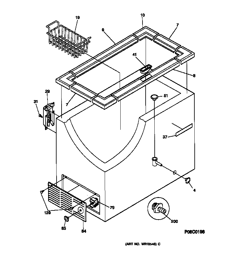 CABINET, CONTROLS & SHELVES