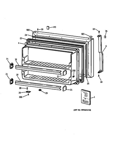 Freezer door