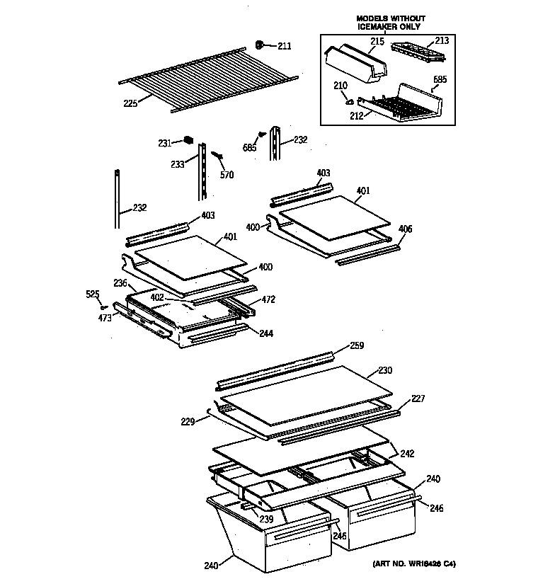 Shelf parts