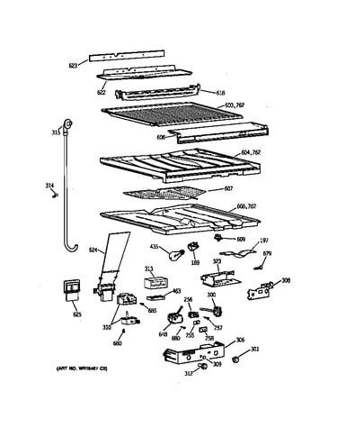 Compartment separator parts