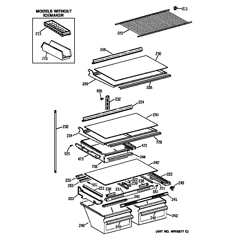 Shelf parts
