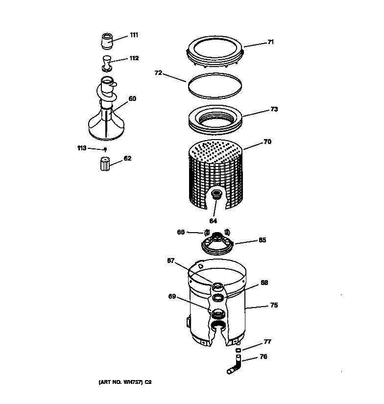 Basket & agitator