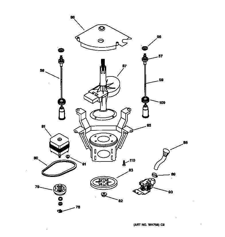 Suspension, pump & drive components