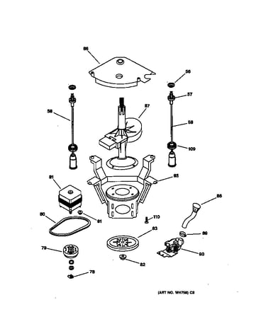 Suspension, pump & drive components