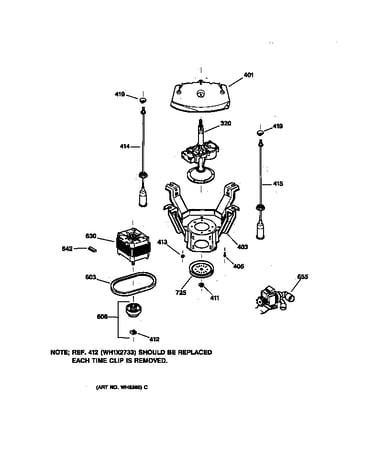 Suspension, pump & drive components