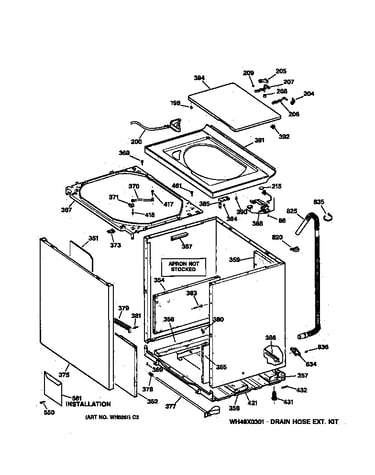 Cabinet, cover & front panel