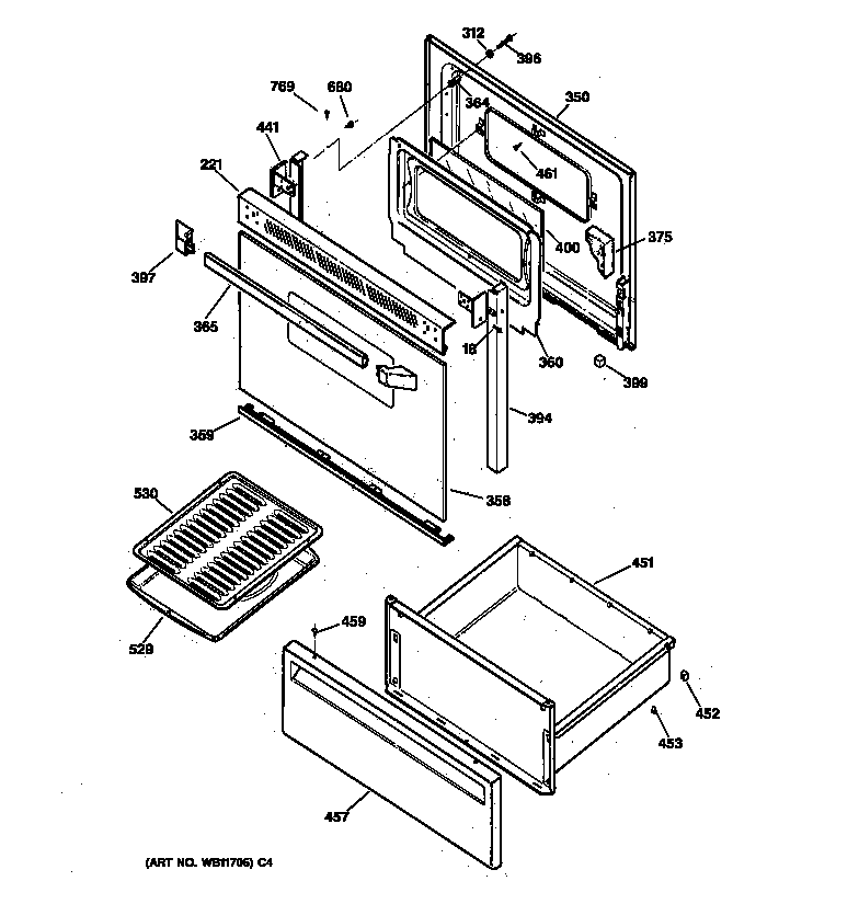 Door & drawer parts