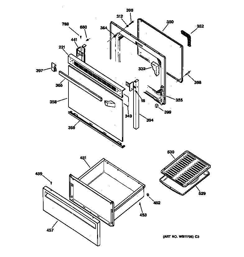 Door & drawer parts